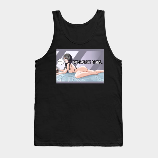 Mai Sakurajima on bed Tank Top by AngelsFANART